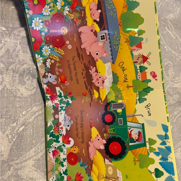 Usborne On The Farm Jigsaw Puzzle and Book Set - Picture 4 of 7